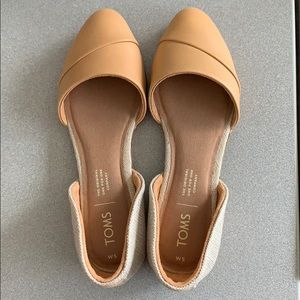 Toms Honey Metallic Woven Jutti D’Orsay size 5